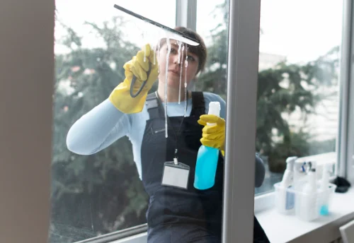 Nettoyage de vitres intérieures et extérieures à Pouru-Saint-Remy
